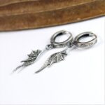 Kolczyki Long Dragon Wings Mini na biglach