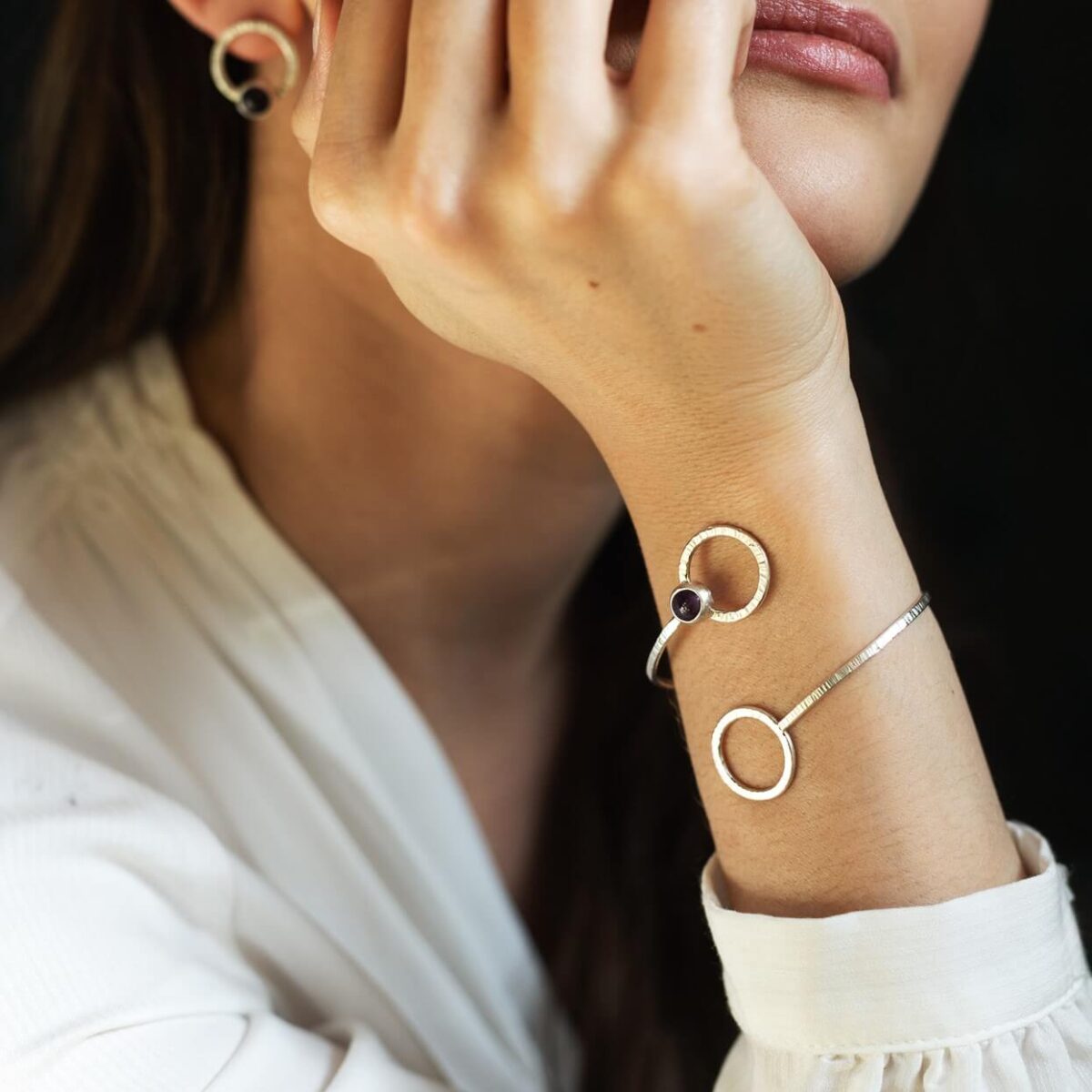 Bransoletka Simple z ametystem