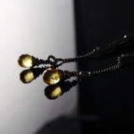 Kolczyki Long Dragon Wings Chain z cytrynami