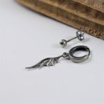 Asymetryczne kolczyki Long Dragon Wings Mini