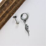 Asymetryczne kolczyki Long Dragon Wings Mini