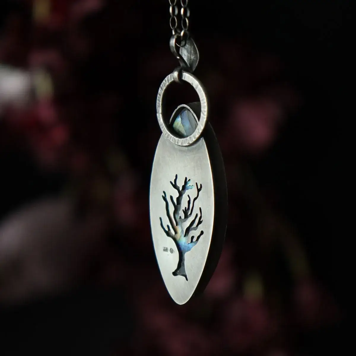 wisior symbol drzewa ze srebra